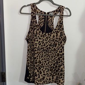 Leopard guess tank top blouse